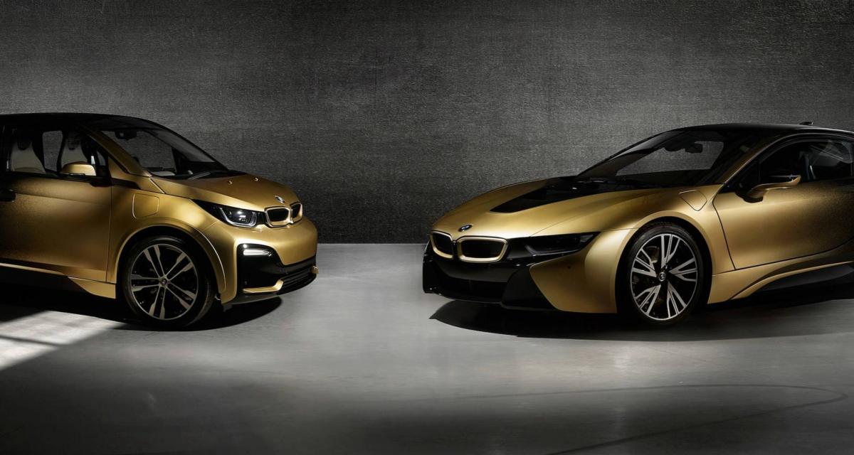 BMW i8 et i3s Starlight Edition : de l’or 24 carats dans la peau