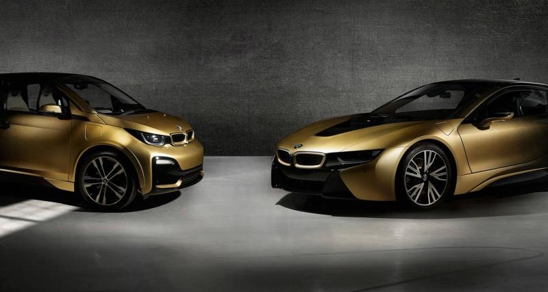  - BMW i8 et i3s Starlight Edition : de l’or 24 carats dans la peau