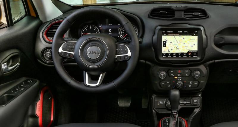  - La Jeep Renegade 2019 pourra recevoir un système multimédia connecté avec écran de 8,4 pouces