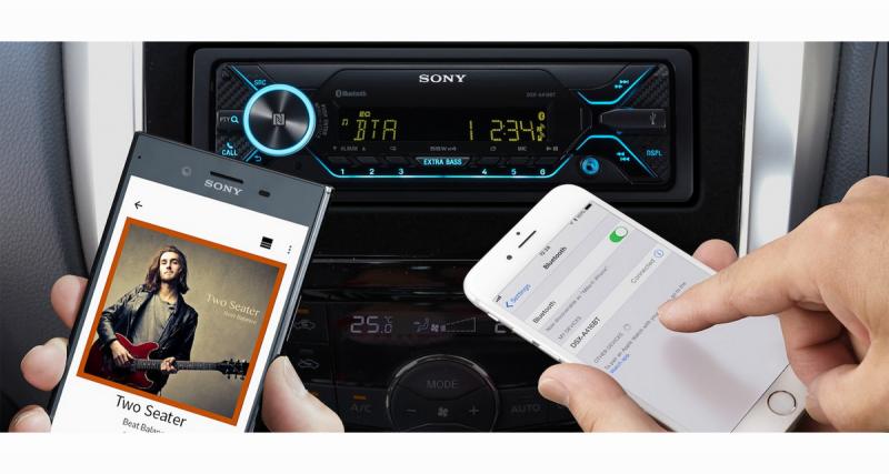  - Sony commercialise un nouvel autoradio Bluetooth, pour utiliser le Smartphone comme source principale