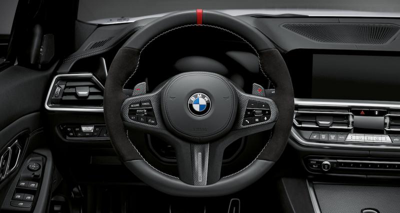 Nouvelle BMW Série 3 : déjà les pièces M Performance - Profusion de carbone à bord