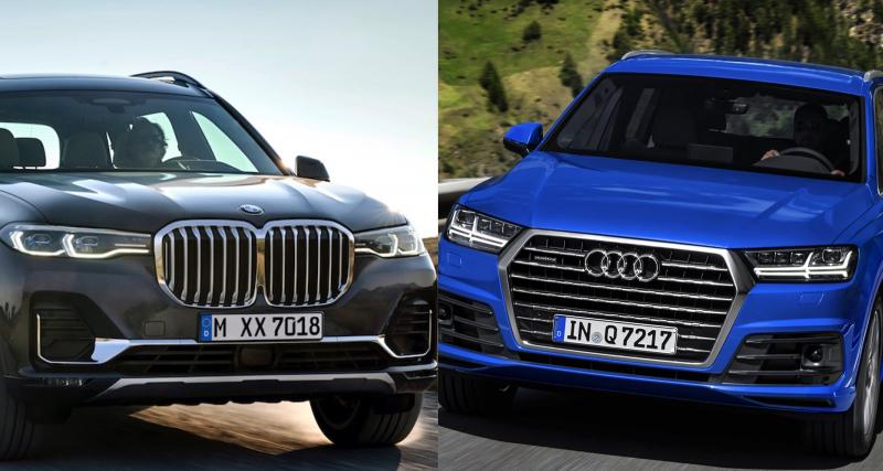 BMW X7 vs Audi Q7 : un même numéro mais des chiffres différents