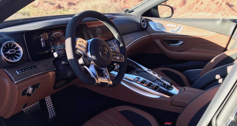 Essai de la Mercedes-AMG GT 63S 4Matic+ : nos impressions au volant de la limousine sportive - A l'intérieur : Un peu sport, beaucoup luxe