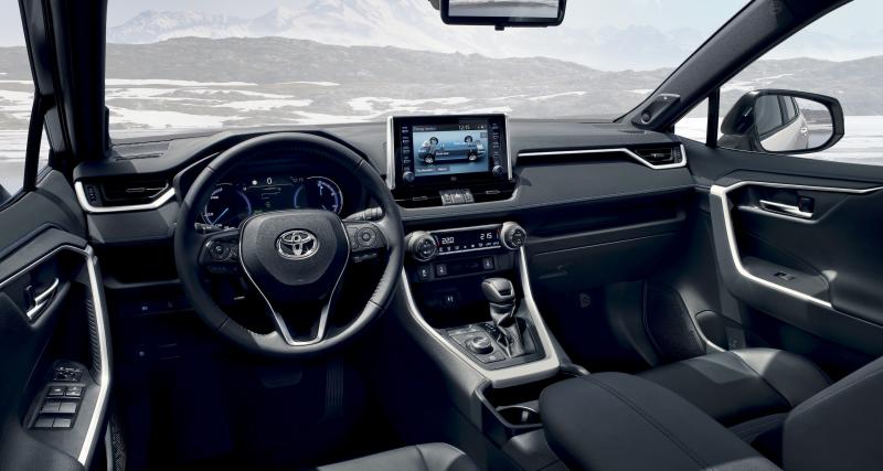 Essai du Nouveau Toyota Rav4 : SUV et hybride - A l’intérieur : pas encore à l’européenne