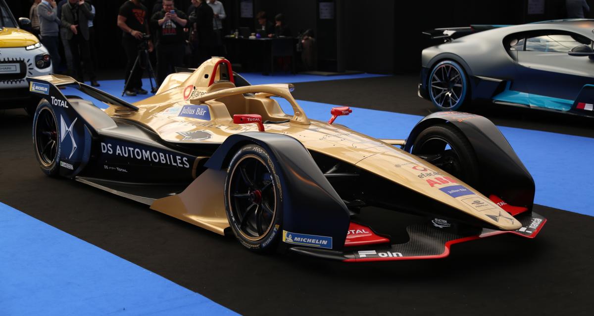 En plus de la DS X E-Tense, la marque française expose sa Formule E de seconde génération