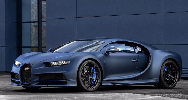 Salon de Genève 2020 - Bugatti Chiron Sport : l’édition « 110 ans » bleu blanc rouge
