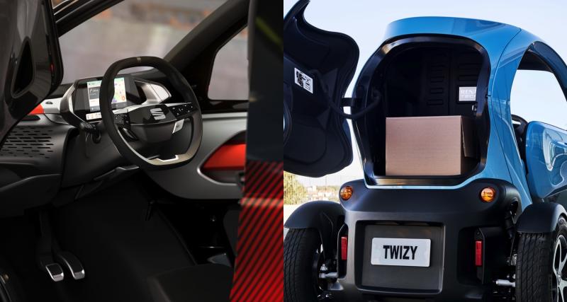 Design, technologie, autonomie : la Seat Minimo face à la Renault Twizy - Design et gabarit