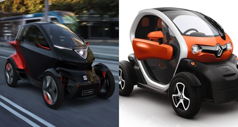 Design, technologie, autonomie : la Seat Minimo face à la Renault Twizy - Autonomie et prix