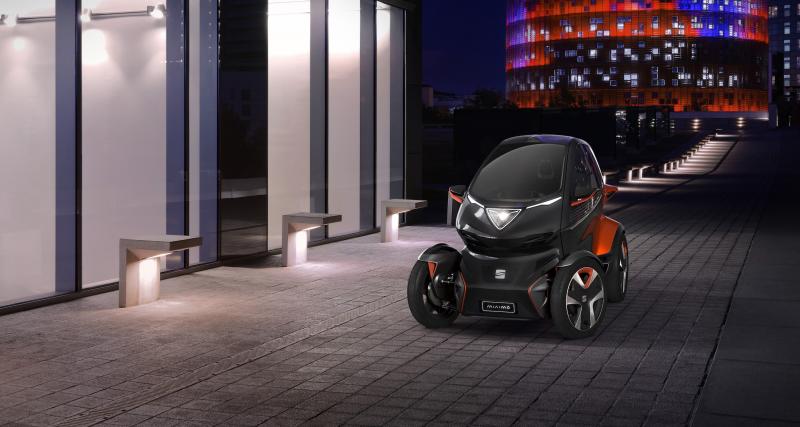 Seat Minimo : le concept-car électrique et autonome en 4 points - Le Seat Minimo s’inspire clairement des lignes de la Renault Twizy