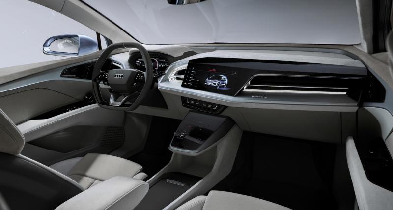  Audi Q4 e-tron Concept : toutes les infos du SUV compact allemand 100% électrique  - Intérieur premium