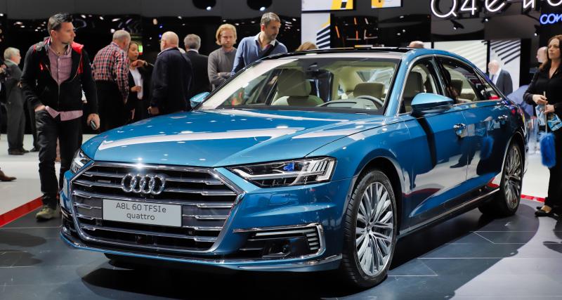 Salon de Genève 2020 - Audi A8 PHEV : nos photos de la version hybride rechargeable au salon de Genève 2019