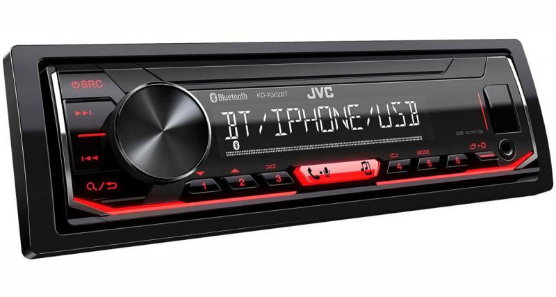  - JVC KD-X362BT : un autoradio pouvant gérer 5 périphériques Bluetooth pour la musique