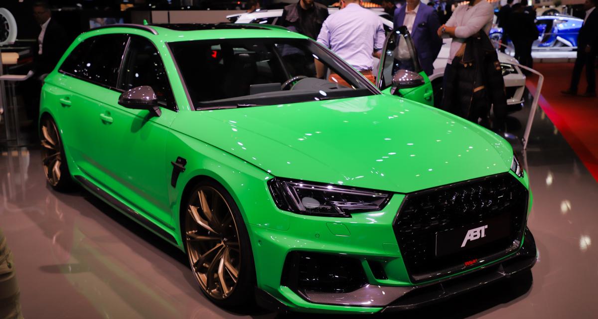 L'Audi RS4+ signé ABT dans sa version vert vipère