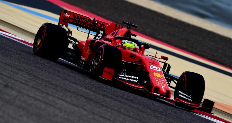  - Mick Schumacher au volant d'une Ferrari