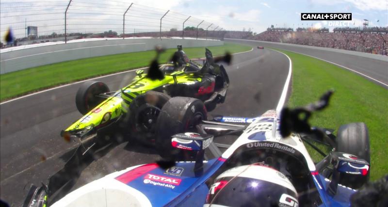  - 500 Miles d’Indianapolis : le crash de Sébastien Bourdais en vidéo