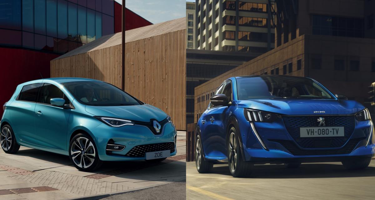 La nouvelle Renault ZOE face à la Peugeot e-208 : le match de l'électrique
