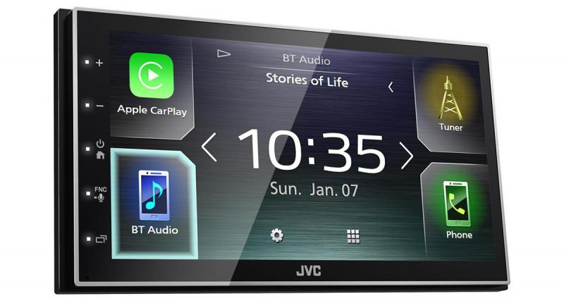  - JVC présente un autoradio CarPlay et Android Auto à prix attractif