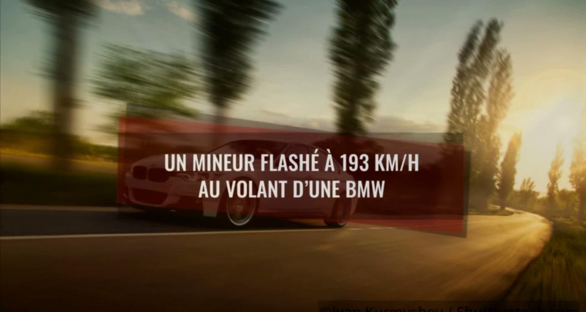 Un mineur flashé à 193 km/h au volant d’une BMW (vidéo)