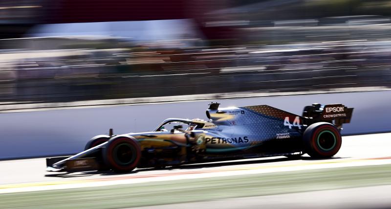  - Essais libres du Grand Prix de Belgique de F1 : la sortie de piste de Lewis Hamilton en vidéo