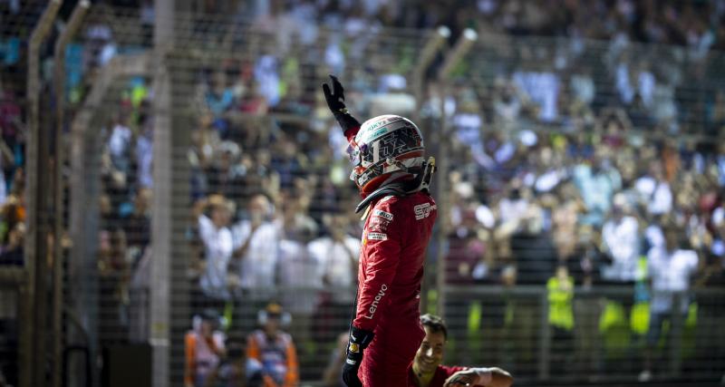 Grand Prix de Singapour 2021 - Sebastian Vettel lors de sa dernière victoire avec Ferrari en 2019