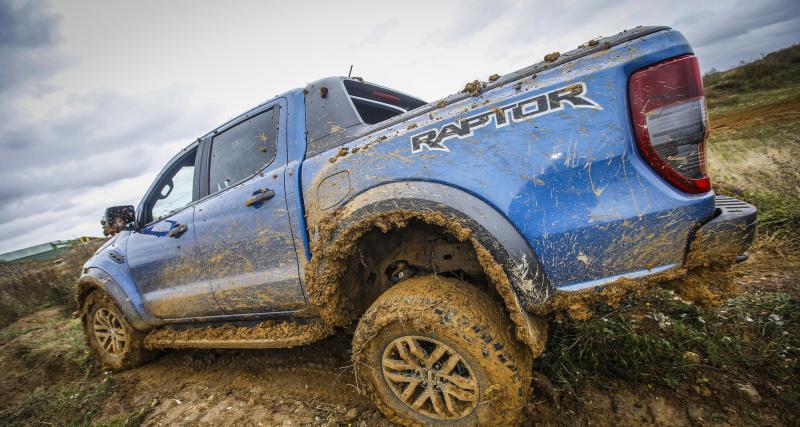Ford Ranger Raptor : toutes les photos de notre virée off-road avec le pick-up américain - À l’épreuve de la boue