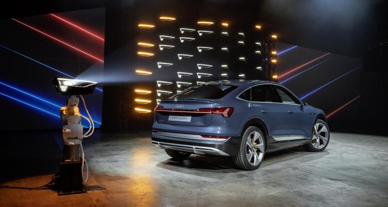 Audi e-tron Sportback : le nouveau SUV coupé 100% électrique débarque à Los Angeles - Éclairage matriciel haute résolution