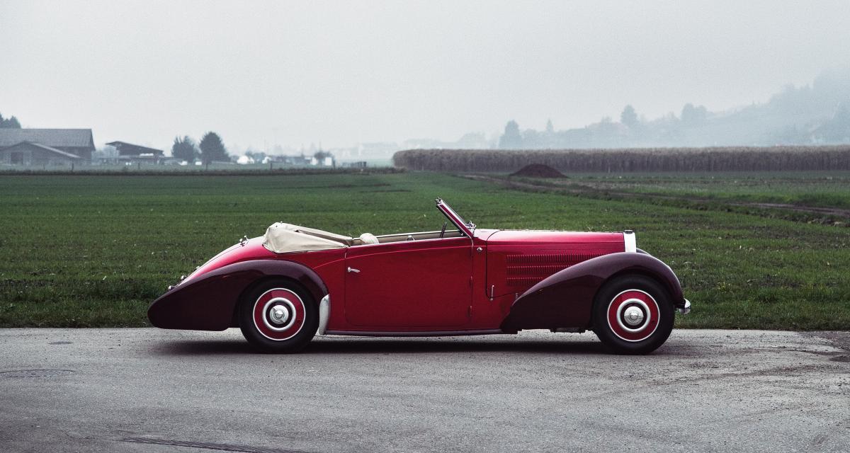 Bugatti Type 57C Stelvio par Gangloff aux enchères : Cruella n’a qu’à bien se tenir