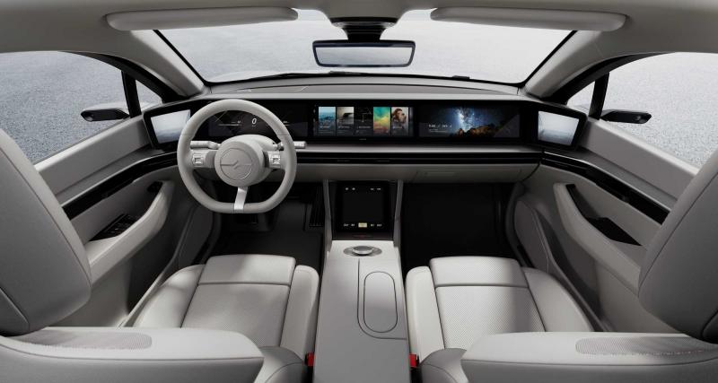 Sony Vision-S : pas de PS5 au CES 2020 mais une voiture électrique - Habitacle luxueux et écran panoramique