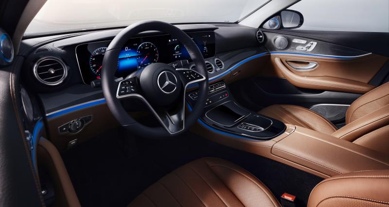 Mercedes Classe E (2020) : la berline préférée des taxis parisiens passe au restylage - La classe à l’intérieur