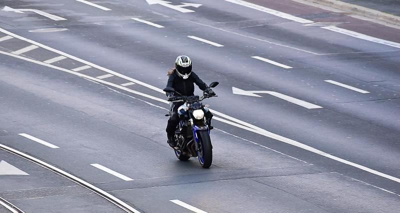 Un motard flashé à 165 km/h en ville en rentrant du travail - Photo d'illustration