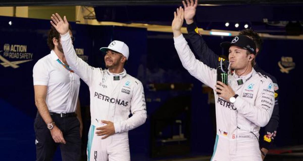 F1 : Rosberg admet qu'il n'a pas le talent d'Hamilton