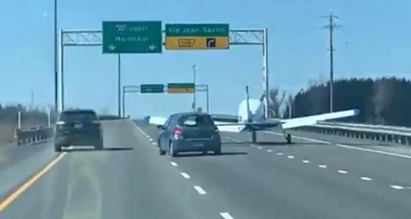 - Québec - En panne, un avion décide d'atterrir… sur l’autoroute !