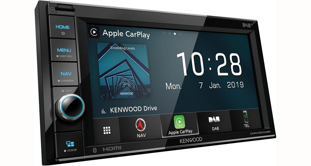 Une station multimédia CarPlay et GPS chez Kenwood-Electronics