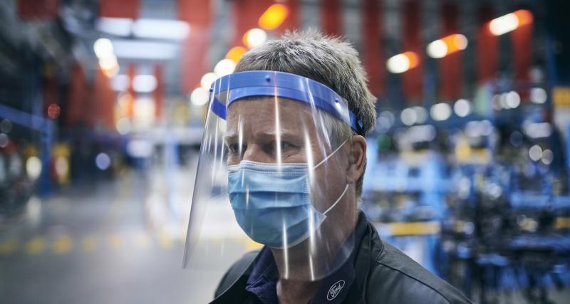 Déconfinement : Ford fabrique des masques et visières de protection pour ses employés - 5 000 visières de protections produites par jour