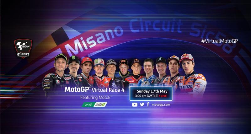  - Moto GP Virtual Race 4 : Valentino Rossi sur la grille de départ