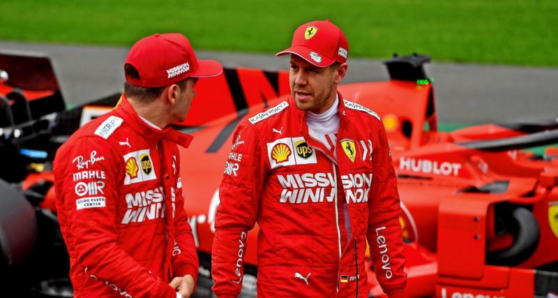 F1 : la réaction de Charles Leclerc à l’annonce du départ de Sebastian Vettel - Charles Leclerc et Sebastian Vettel