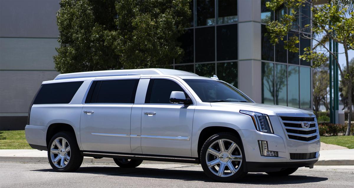 Cadillac Escalade ESV Stretch ex-Tom Brady : bureau mobile de luxe à vendre