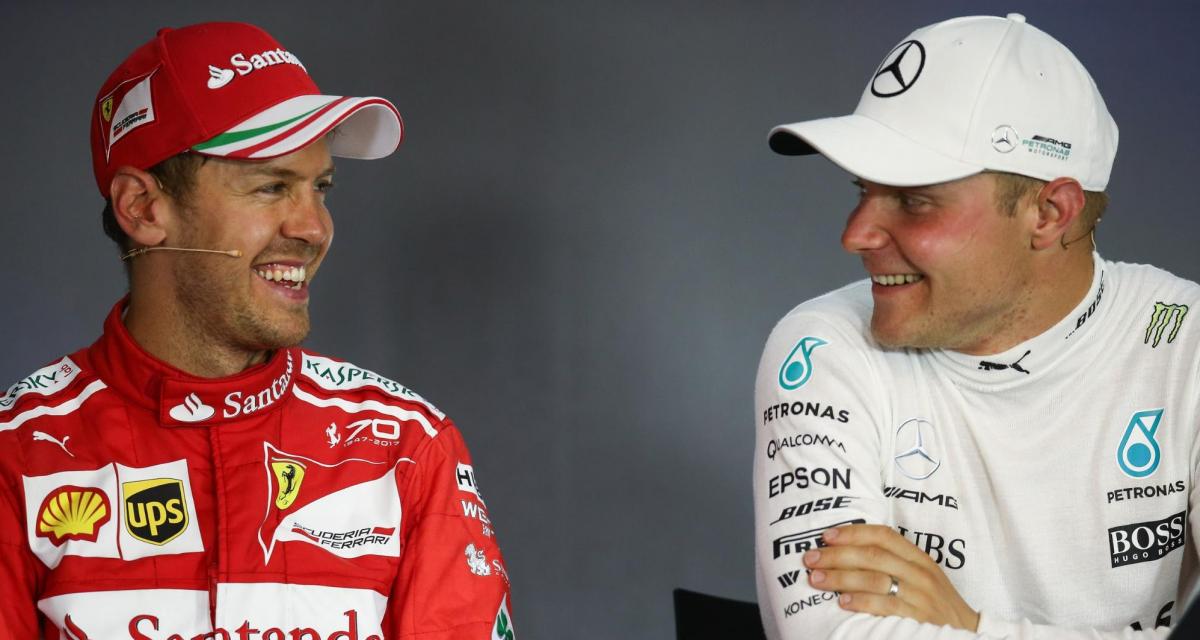 Sebastian Vettel et Valtteri Bottas