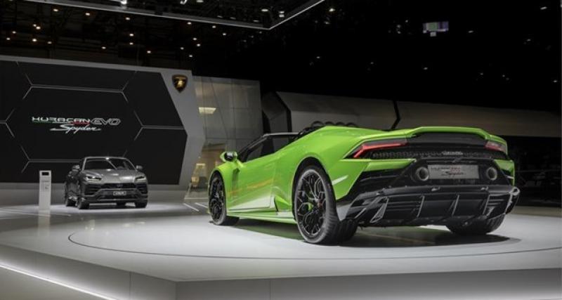 Lamborghini : clap de fin pour les salons automobiles - Lamborghini Aventador SVJ Roadster