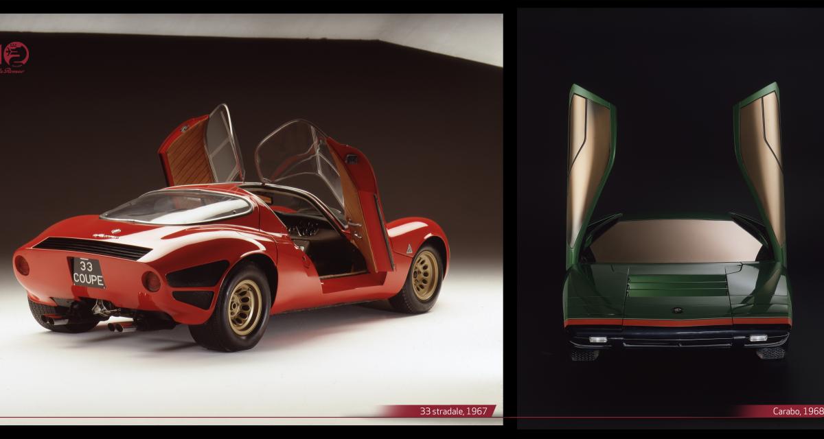 Alfa Romeo Tipo 33 Stradale et Carabo : les fausses jumelles, révolution de style