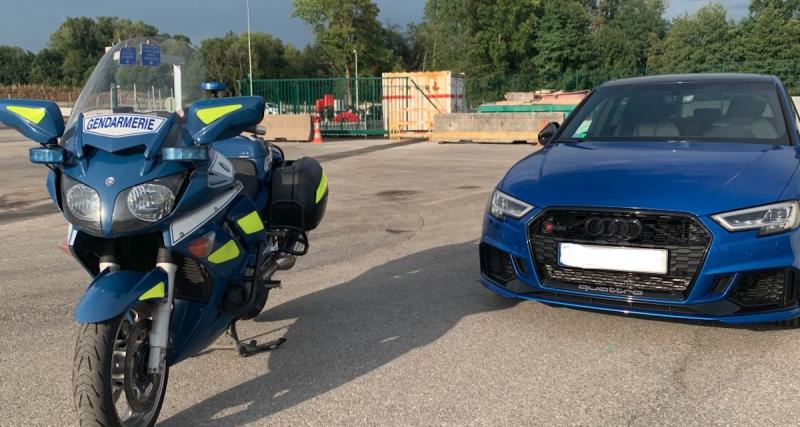  - Rattrapé par les gendarmes après un rush à 200 km/h, son Audi RS 3 finit à la fourrière