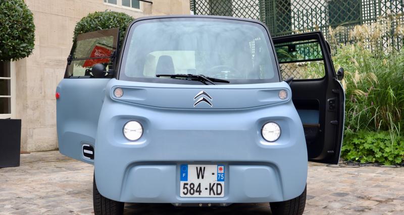 Essai de la Citroën Ami 100 % électrique : sans permis à prix d’ami - La Citroën Ami propose deux places et se conduit sans permis dès 14 ans en 100 % électrique.