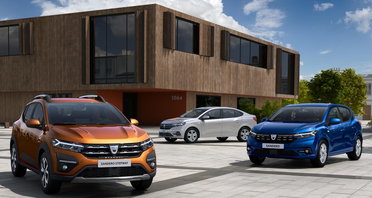 Dacia : un nouveau visage pour les Logan, Sandero et Sandero Stepway