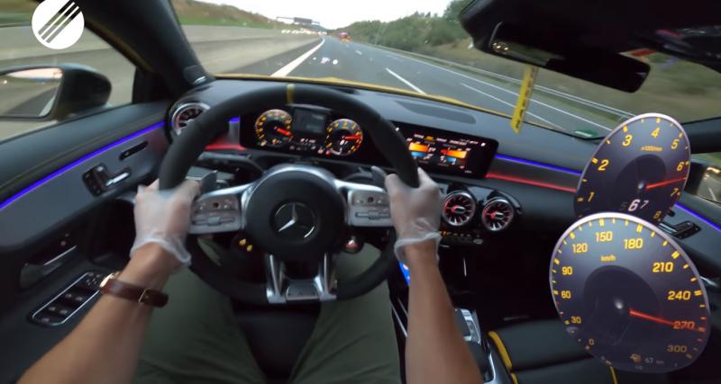  - À fond de compteur : la nouvelle Mercedes Classe A à 280 km/h sur autoroute (vidéo)