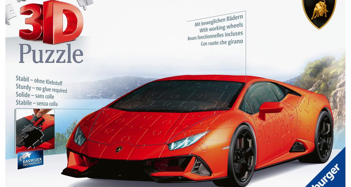 Construisez votre propre Lamborghini Huracan Evo en puzzle 3D