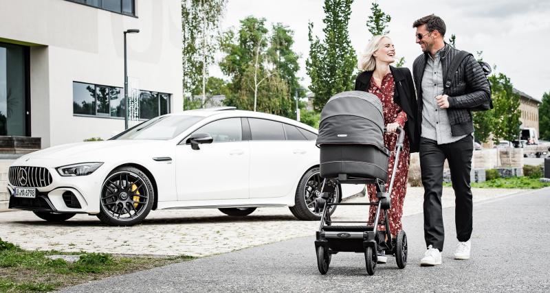 Mercedes lance une nouvelle gamme d’AMG GT… pour bébés - Une véritable poussette de luxe