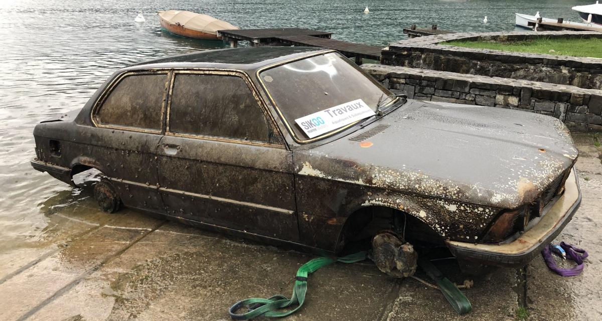 Sortie de lac : une BMW vieille de 40 ans refait surface (vidéo)