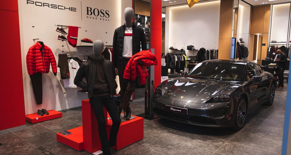 Le Porsche Taycan s’habille chez Boss pendant toute une semaine