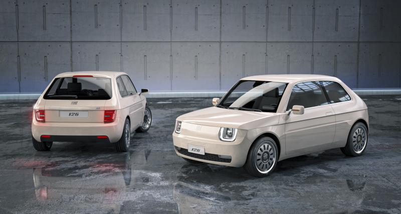 Fiat 126 Vision : l’emblématique citadine italienne revisitée - Le projet de MADE Studio