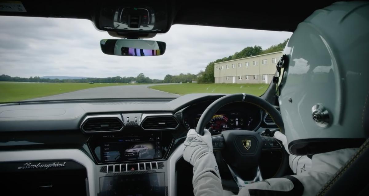 Immersion aux côtés du Stig qui s'attaque au circuit Top Gear dans un Lamborghini Urus (vidéo)